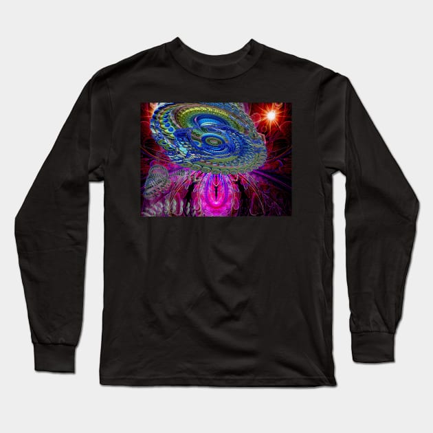 Trans-Galactic Starship Crosses the Breach Long Sleeve T-Shirt by barrowda